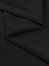 preiswerte SCHWARZ-Schwarze Meerjungfrau Abendrobe Elegantes Kleid Formell Herbst Bodenlänge 3/4-Ärmel V-Ausschnitt Stretch-Crêpe mit Federgerafften Rüschen 2025