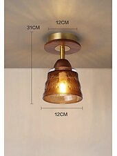 abordables Plafonniers et ventilateurs-Lampe suspendue à LED 3 couleurs source de lumière 1 lumière personnalisée simple rétro rustique éclairage suspendu décoratif pour salle à manger cuisine placard chevet 110-240v