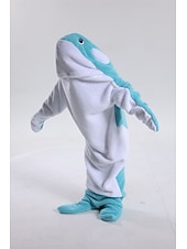 お買い得  動物のコスチューム-きぐるみパジャマ ファンシーコスチューム グループコスチューム アニマル 鮫 カトゥーン あたたか チャーム 面白いコスチューム 子供用 成人 男女兼用(儿童不要选这个) 男女兼用 少年少女 ハロウィーン カーニバル パーティー 性能 部屋着 ドレスアップ