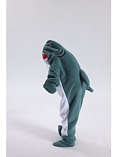お買い得  動物のコスチューム-きぐるみパジャマ ファンシーコスチューム グループコスチューム アニマル 鮫 カトゥーン あたたか チャーム 面白いコスチューム 子供用 成人 男女兼用(儿童不要选这个) 男女兼用 少年少女 ハロウィーン カーニバル パーティー 性能 部屋着 ドレスアップ
