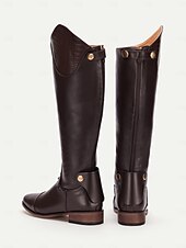 levne Jezdecké boty-Dámské Boty Retro Jezdecké boty Venkovní Práce Denní Mramor Ke kolenům Nýty Přezky Zip Kačenka Oblá špička Vinobraní PU Zip Tmavěhnědá Černá