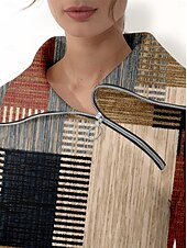 baratos Roupas de golfe feminino-Mulheres Moletom Azul denim Amarelo Fúcsia Manga Longa Térmico / Quente Blusas Outono Inverno Roupas femininas de golfe, roupas, roupas, roupas