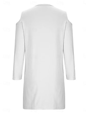 ieftine Rochie neagră pentru femei-Pentru femei Rochie neagra Rochie Mini Umăr rece Elegant Epocă De Pe Umăr Manșon Lung Negru Alb Roz Îmbujorat Culoare
