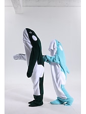 お買い得  動物のコスチューム-きぐるみパジャマ ファンシーコスチューム グループコスチューム アニマル 鮫 カトゥーン あたたか チャーム 面白いコスチューム 子供用 成人 男女兼用(儿童不要选这个) 男女兼用 少年少女 ハロウィーン カーニバル パーティー 性能 部屋着 ドレスアップ