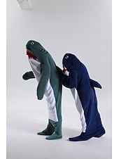 お買い得  動物のコスチューム-きぐるみパジャマ ファンシーコスチューム グループコスチューム アニマル 鮫 カトゥーン あたたか チャーム 面白いコスチューム 子供用 成人 男女兼用(儿童不要选这个) 男女兼用 少年少女 ハロウィーン カーニバル パーティー 性能 部屋着 ドレスアップ