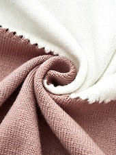 billige Grafiske mønstre og detaljer-Dame Genser Pullover genser Uformell genser Fritid Myk Leopard Stripet Riflet V-hals Strikket Langermet Vanlige topper Strikke utendørs Daglig Helg Rosa Høst Vinter