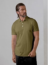 halpa Miesten golfvaatteet-Miesten Poolopaita Musta Valkoinen Vaalean vihreä Lyhythihainen Topit Golfasut Vaatteet Asut Wear Apparel