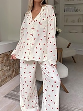 economico indumenti da notte grafici-camicie stampate da donna&amp;amp;abiti da notte - cotone grafico casa abiti
