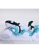 お買い得  動物のコスチューム-きぐるみパジャマ ファンシーコスチューム グループコスチューム アニマル 鮫 カトゥーン あたたか チャーム 面白いコスチューム 子供用 成人 男女兼用(儿童不要选这个) 男女兼用 少年少女 ハロウィーン カーニバル パーティー 性能 部屋着 ドレスアップ