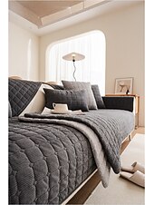 cheap Sofa Cover-Biscuit Plush Soft Non-Slip Couch Cover - Ultra-Comfortable and Cozy Fabric - Non-Slip Backing for Secure Fit - Protects Your Sofa from Spills, Stains, and Wear - Perfect for Enhancing Home Comfort