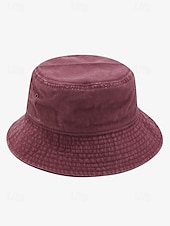 cheap Men&#039;s Hats-Men&#039;s Vintage Washed Cotton Bucket Hat – Casual Outdoor Sun Hat in Multiple Colors