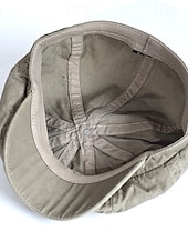 economico Cappelli da uomo-Per uomo Cappello basco Cappello Ascot Cappello da strillone Nero Blu Cotone Di tendenza Informale Strada Giornaliero Liscio Regolabile Crema solare Traspirante