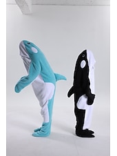 お買い得  動物のコスチューム-きぐるみパジャマ ファンシーコスチューム グループコスチューム アニマル 鮫 カトゥーン あたたか チャーム 面白いコスチューム 子供用 成人 男女兼用(儿童不要选这个) 男女兼用 少年少女 ハロウィーン カーニバル パーティー 性能 部屋着 ドレスアップ