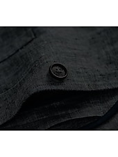 cheap Men&#039;s Elite Outerwear-Men&#039;s 100% Linen Blazer Lightweight Jacket Outdoor Casual Without Lining Classic &amp; Timeless Chic &amp; Modern Spring &amp;  Fall Linen Vertical Stripes Artistic Style Classic Style Blazer Black Navy Blue