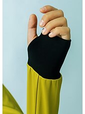 economico Abbigliamento da Allenamento di Pattinaggio Artistico-Giacca in pile per pattinaggio artistico Pantaloni da pattinaggio artistico Giacca con pantaloni da pattinaggio artistico Per donna Ragazze Pattinaggio sul ghiaccio Giacca Collant Abiti Nero / giallo