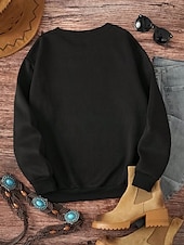cheap Graphic shop Sweatshirts &amp; Hoodies-Women&#039;s Pullover Heart Rainbow Dailywear Print Casual Round Neck Long Sleeve Micro-elastic Winter Spring &amp;  Fall Comfrt Breathable Soft Fabric