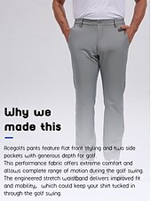 preiswerte Herrengolfkleidung-Herren Golfhose Schwarz Grau Unten Golfkleidung, Kleidung, Outfits, Kleidung