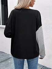 voordelige Gestreepte en Geometrische Tops-dames sweatshirt geometrisch straat dagelijks gebruik rits print casual ronde hals lange mouw micro-elastisch herfst winter comfrt ademend zacht materiaal