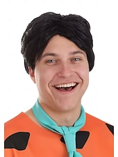 cheap Movie Character Wigs-Fun Costumes Flintstones Adult Fred Flintstone Wig Halloween Wigs