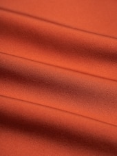 preiswerte Hemden, Tops und Blusen-Satinbraune Juliet-Bluse mit Puffärmeln und Rundhalsausschnitt