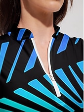 billiga Kvinnors golfkläder-Dam golfklänning Blå Ärmlös Golfkläder för damer Kläder Outfits Bär kläder
