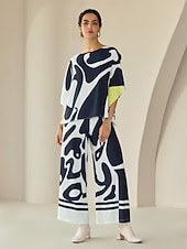economico Bluse e camicie-camicia in raso di seta manica ungherese camicetta grafica fluida