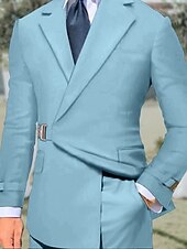 Недорогие Праздничная вечеринка-Мужской Смокинги Костюмы Для вечеринок Свадьба Черный Розовый Весна, осень, зима, лето Костюм Острый Лацкан с тупым углом Однотонный Узкий крой Набор из 2 предметов Однобортный с 1 пуговицей