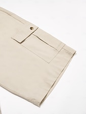 economico Pantaloni Corti Elite da Uomo-Per uomo Shorts Shorts di Lino Pantaloncini Estivi Tasca Frontale Gamba Dritta Semplice Comodità Traspirante Lunghezza al ginocchio All&#039;aperto Vacanza Feste Moda Essenziale Cachi