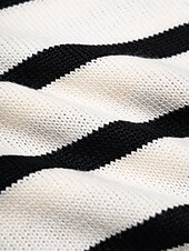 economico maglione da donna-Per donna Felpa A collo alto A coste Maglia Misto lana A campana Autunno inverno Casual / quotidiano Casual quotidiano Manica lunga Banda Bianco S M L