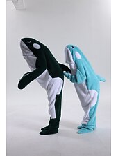 お買い得  動物のコスチューム-きぐるみパジャマ ファンシーコスチューム グループコスチューム アニマル 鮫 カトゥーン あたたか チャーム 面白いコスチューム 子供用 成人 男女兼用(儿童不要选这个) 男女兼用 少年少女 ハロウィーン カーニバル パーティー 性能 部屋着 ドレスアップ