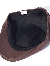 levne Pánské klobouky-Pánské PLacatá čepice Klobouk Ascot Novinářský klobouk Černá Námořnická modř Bavlna Módní Na běžné nošení ulice Denní Bez vzoru Nastavitelná Proti sluci Prodyšné