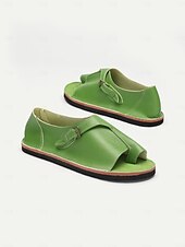 cheap Casual Sandals-Women&#039;s Leather Roman Sandals - Comfortable Casual Summer Footwear with Non-Slip Sole for Beach, Travel, and Everyday Wear