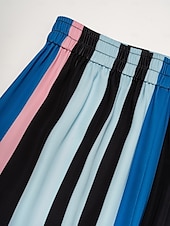 preiswerte weites Bein und hohe Taille-Damen Hose mit weitem Bein Maxi Täglich Casual Himmelblau Frühling Sommer XS S M