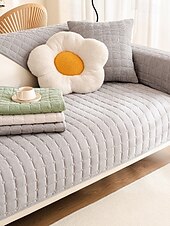 cheap Sofa Cover-Biscuit Plush Soft Non-Slip Couch Cover - Ultra-Comfortable and Cozy Fabric - Non-Slip Backing for Secure Fit - Protects Your Sofa from Spills, Stains, and Wear - Perfect for Enhancing Home Comfort