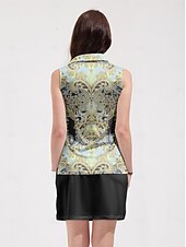 billiga Kvinnors golfkläder-Dam Vandringspolotröja Sjöblå Mintgrön Kaki Ärmlös Överdelar Golfkläder för damer Kläder Outfits Bär kläder