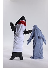 お買い得  動物のコスチューム-きぐるみパジャマ ファンシーコスチューム グループコスチューム アニマル 鮫 カトゥーン あたたか チャーム 面白いコスチューム 子供用 成人 男女兼用(儿童不要选这个) 男女兼用 少年少女 ハロウィーン カーニバル パーティー 性能 部屋着 ドレスアップ