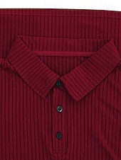  Per uomo Maglia da golf Polo da Golf Casuale Lavoro Bavero Manica Lunga Essenziale Moderno Semplice Bottoni Primavera & Autunno Vestibilità regolare Bianco Maglia da golf