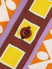 economico camicie, top e camicette-camicetta girocollo con maniche a giro in raso geometrico boho magyar