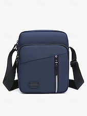 economico Borselli da uomo-borsa a tracolla impermeabile da uomo con più tasche con cerniera – borsa a tracolla da viaggio per esterni resistente in verde oliva