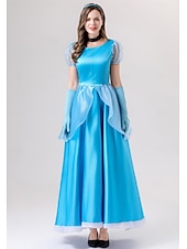 levne Dámské Kostýmy-Popelka Princeznovské Šaty Cosplay kostým cosplay Filmové kostýmy for Dámské Dospělé Karneval Plesová maškaráda Večírek loučení se svobodou nevěsty