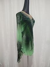 abordables Vestidos de Patinaje Artístico-trajes de patinaje artístico trajes de gimnasia artística trajes de actuación de patinaje sobre hielo trajes de actuación de gimnasia rítmica ropa deportiva