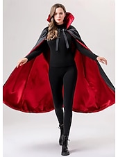 preiswerte Blutige Vampire-Vampir Dracula Halloween Cosplay Kostüm Umhang Outfits Cosplay Erwachsene Herren Damen Karneval Maskerade Party / Abend Einfache Halloween-Kostüme Verkleiden