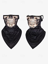 abordables Accesorios Para Hombres-Bandana con forma de calavera para deportes al aire libre: mascarilla multifuncional transpirable para ciclismo, senderismo y festivales de Halloween
