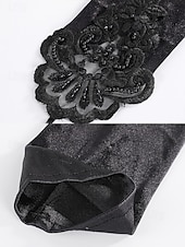 abordables Collier pour femme-ensemble d&#039;accessoires de costume de garçonne vintage - bandeau Gatsby des années 1920, longs gants, boucles d&#039;oreilles, collier de perles et porte-cigarette pour soirées à thème et cosplay