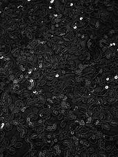 preiswerte SCHWARZ-Meerjungfrau Schwarzes Kleid Abendkleid Paillette Prom Kleid Funkelnd Formal Kleid Sweep  Brush Train Langarm Illusion Hals Spitze mit Applikationen Kleid für 2025 beeindrucken