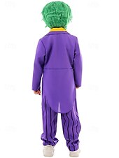 levne Joker Styl-Sebevražedný oddíl Žolík Klaun Úbory Cosplay Paruky Dětské Chlapecké Cosplay kostým Večírek Karneval Plesová maškaráda Jednoduchý karnevalový kostým