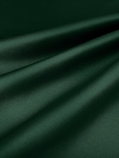 cheap GREEN-Green A-Line Satin Evening Gown Elegant Fall Wedding Guest Dress Formal Floor Length Long Sleeve Jewel Neck with Glitter Slit 2025