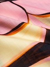 economico abito casual stampato-Per donna Largo Abito Stampato Abito Largo Abito maxi Rosa Manica 3/4 Geometrico Stampa Primavera &amp; Autunno Autunno colletto dentellato Bohemien Vintage Casual Quotidiano Vacanza Casa S M L