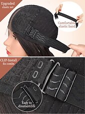 economico Parrucche trendy sintetiche-parrucche lunghe per donne parrucche sintetiche lunghe ricce ondulate con attaccatura dei capelli in pizzo parrucca in fibra resistente al calore per uso quotidiano alle feste