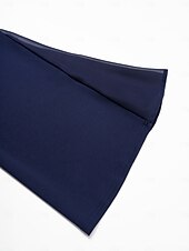 abordables Pantalons-Femmes Longueur complète Coton Élastique Élégant Mariage Décontracté Quotidien bleu marine Printemps &amp; Automne XS S M